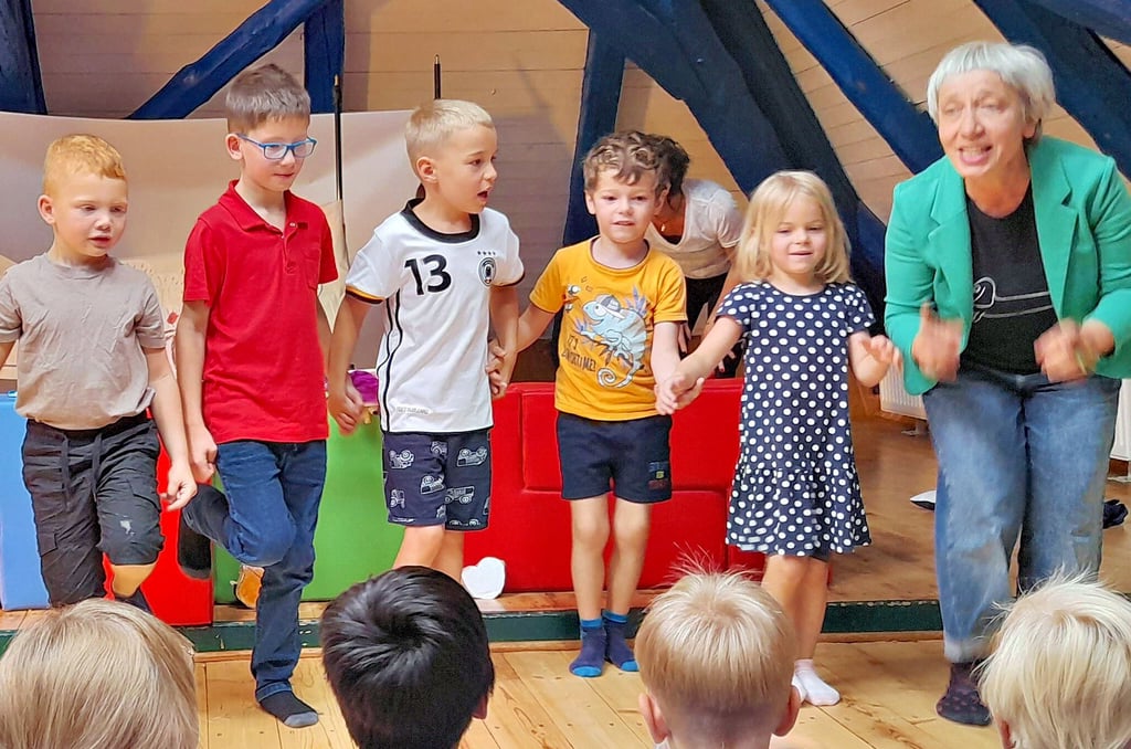 Mit der Aufführung gestern Vormittag in der Kita Arche Noah endete ein dreiwöchiges Theaterprojekt.