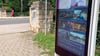 Das „Riesensmartphone“ am Kreisverkehr am Bahnhof in Quedlinburg.