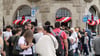 Neueröffnung von „Haus des Döners“ auf der Leipziger Straße&nbsp;in Halle mit Angebot: Einen Döner gab's für einen Cent.