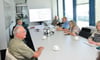 Vertreter der Linksfraktion beim Besuch des Innovationsprojekt „Trains“.