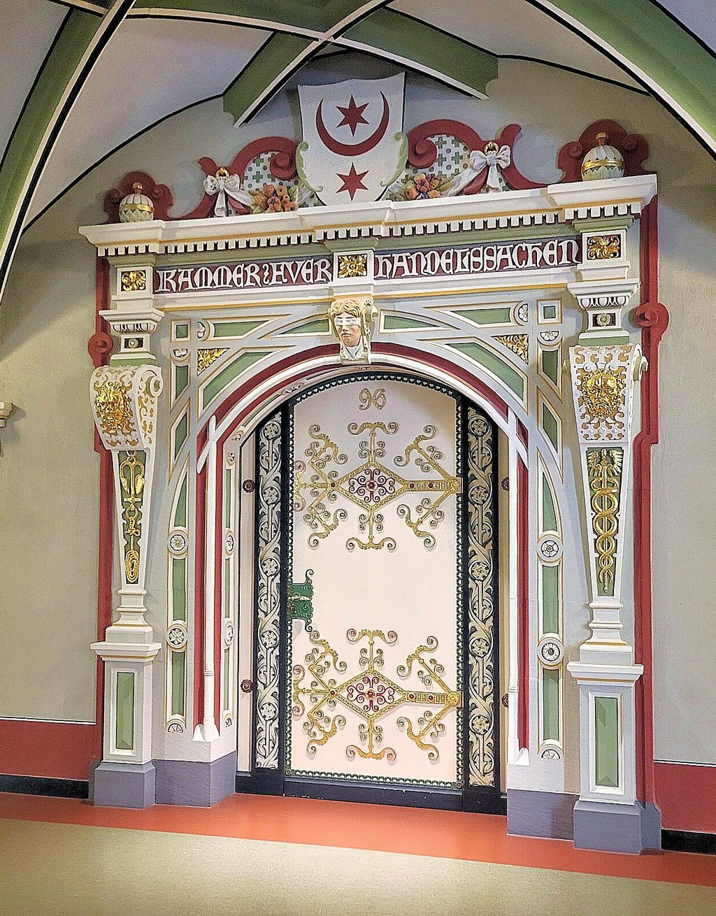 Der Prozess findet im Saal 96 im Landgericht Halle statt.
