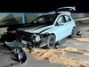 Mit diesem Auto ist ein Motorrad in Merseburg zusammengestoßen. 