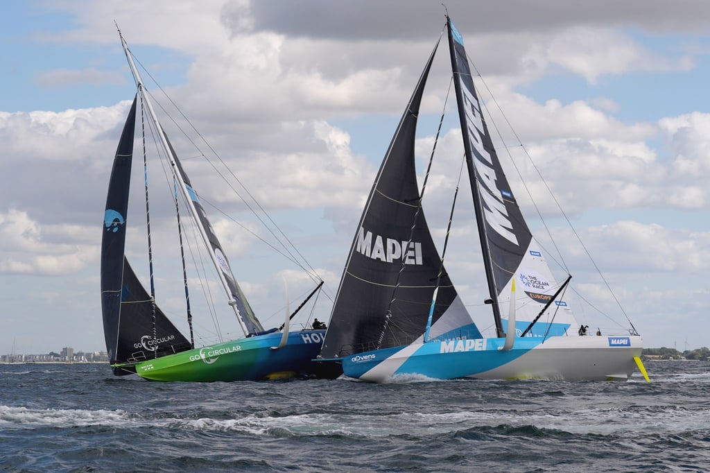 Kollision nach dem Start zum Ocean Race Europa