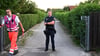 Die Polizei ermittelt - de Hütte in der Kleingartenanlage wurde abgeriegelt.