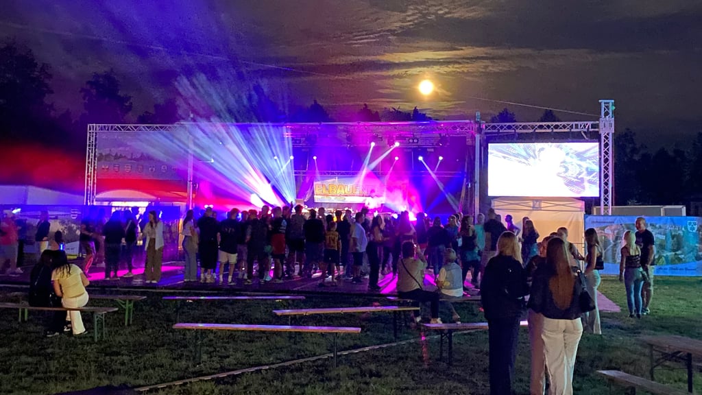 Den Auftakt beim Elbauenfest in Parey machte der Disco-Pogo-Abend mit DJ Dorian Mauer.&nbsp;