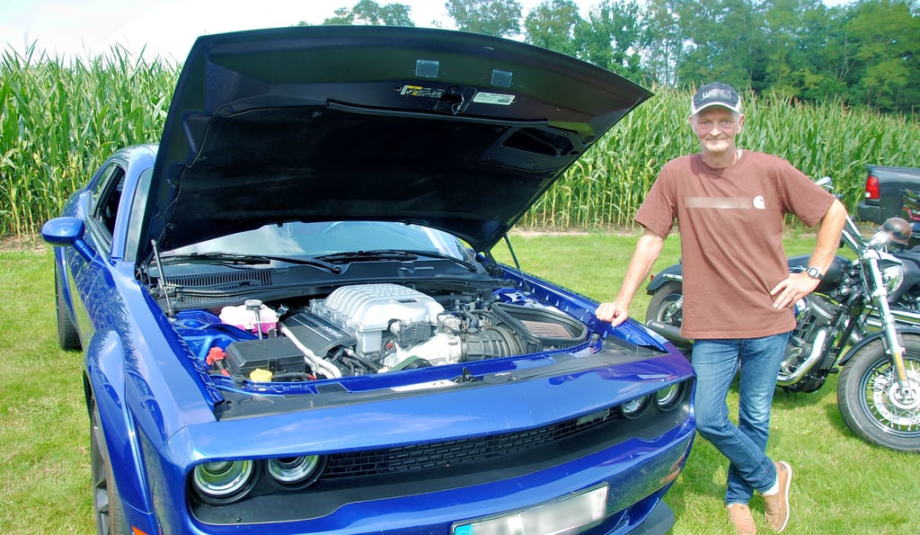 Mit 808 PS ist der Dodge Challenger SRT Hellcat Redeye von Dirk Jehne aus Rohrberg das stärkste Auto, das in Serie gebaut wurde. Von diesem Gefährt gibt es in Deutschland nur zwei zugelassene Exemplare.