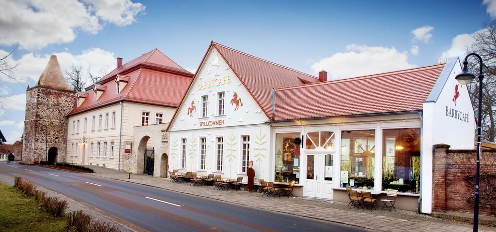 Blick auf das Bary-Cafe in Loburg.