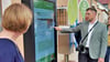 Philip Krahnert vom Tourismusverband hat die Funktionsweise der Info-Stele erläutert.