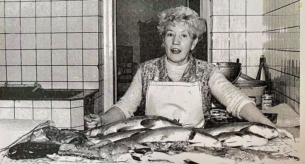 Fisch-Lilli gefunden: Lilli Drohns geborene Meisel führte das Geschäft in der Weißenfelser Straße in Zeitz von den 1960er Jahren bis 1990.