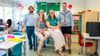 Alles klar für den Start des neuen Schuljahres  an der Freien Evangelischen Grundschule Zeitz:  Benjamin Filitz (von links), Julia Fichtner, Lisa Klawonn und  Jan Henkelmann freuen sich auf die Kinder. 