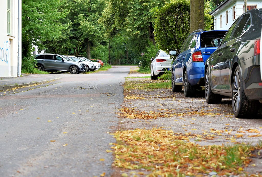 Die Autofahrer auf der rechten Seite haben die Warnungen des Ordnungsamtes ernst genommen.