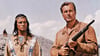 Winnetou (Pierre Brice, links) und Old Shatterhand (Lex Barker) in der Verfilmung von 1963  
