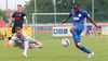 Pierre Stephan Gnaka (r.) – hier im August 2024 im Landespokal gegen Einheit Wernigerode – verbuchte 20 Scorerpunkte in 30 Pflichtspielen für den SV Fortuna Magdeburg.