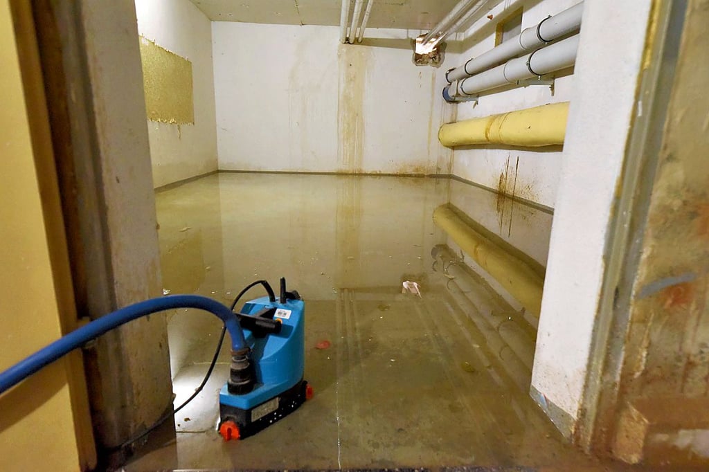 Das Wasser steht in einem Kellerraum der Kita „Erlebnisbaum“.
