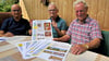 Heinrich Böning, Klaus Vieweg und Reiner Trautvetter (v. r.) zeigen ihre Arbeit. 