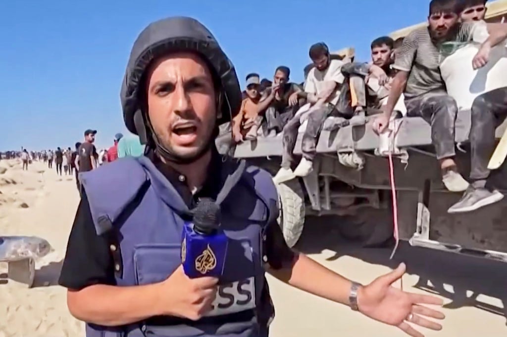 Der Korrespondent des arabischen Senders Al-Dschasira, Anas al-Scharif, wurde zusammen mit anderen Journalisten getötet. (Archivbild)