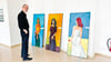 Jochen P. Heite veranstaltet seine letzte Vernissage in der Kulturfabrik. Zu sehen sind eigene Bilder und die seiner Schüler.