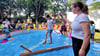 Der Mitmachzirkus Clasen & Probst begeisterte die Kinder bei Sommerfest in Wilsleben. 