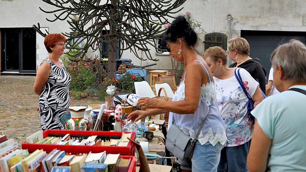 21 geöffnete Tore haben im vergangenen Jahr in Jersleben zum "Flohmarkt in den Höfen" mehrere hundert Gäste aus nah und fern angelockt.