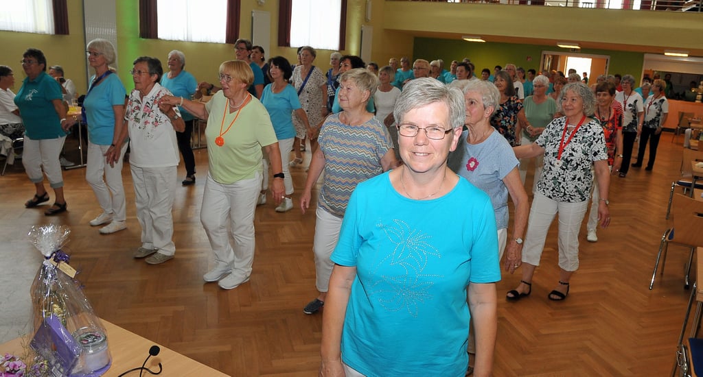Doris Hiepvom Sportverein Wacker Wallhausen hat das Tanzfest 2025 organisiert.