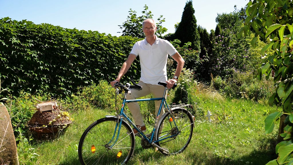 Seit über 40 Jahren besitzt der Zerbster Bürgermeister Andreas Dittmann nun schon dieses blaue Diamant-Fahrrad aus DDR-Produktion.