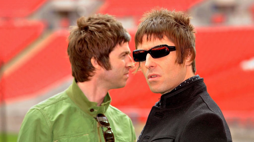 Die Brüder Noel (links) und Liam Gallagher, hier im Jahr 2008, treten seit diesem Jahr wieder gemeinsam mit ihrer Band Oasis auf.