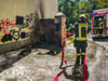 Brand in der Marienstraße in Merseburg.