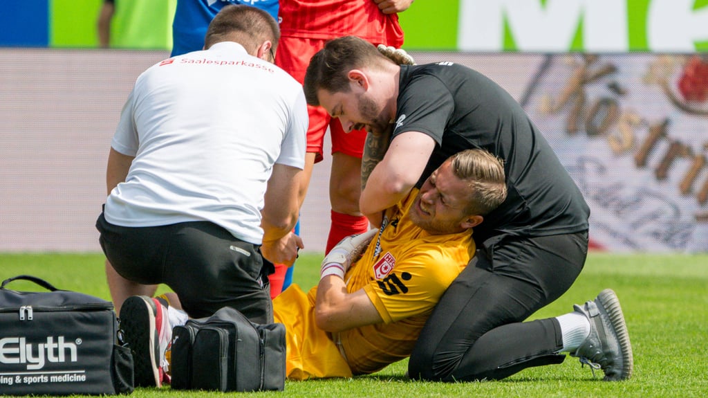 Sven Müller musste gegen Hertha Zehlendorf mehrfach einstecken.