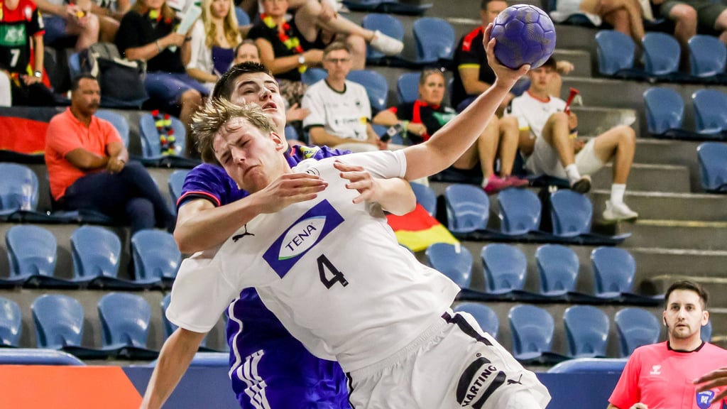 SCM-Nachwuchsspieler Noah Hensen erzielte zwei Tore gegen Frankreich.