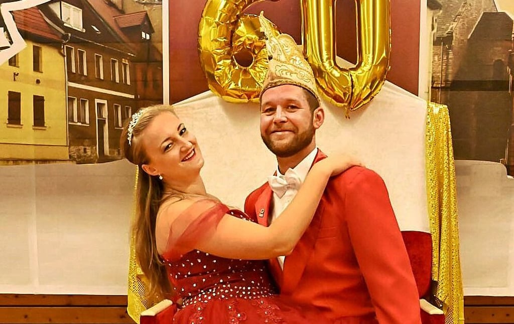 Franziska und Jens Leschinger aus Strenznaundorf sind das amtierende Prinzenpaar in Alsleben.