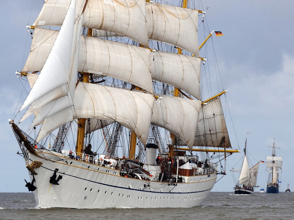 An Bord der „Gorch Fock“ wird Bundespräsident Frank-Walter Steinmeier den Windjammern entgegen segeln. (Archivfoto)