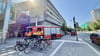 Die Feuerwehr rückte am Mittwochvormittag zum Rathauscenter aus. 