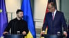 Überraschungsgast in Berlin: Der ukrainische Präsident Wolodymyr Selenskyj nimmt im Kanzleramt persönlich an der Videoschalte von Kanzler Friedrich Merz und anderen Europäern mit US-Präsident Donald Trump teil. (Archivbild)