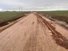 Ein Blick auf die Autobahn-Baustelle bei Stendal.