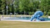Bei Regen und kühlem Wetter blieb das Freibad im Juli oft leer.