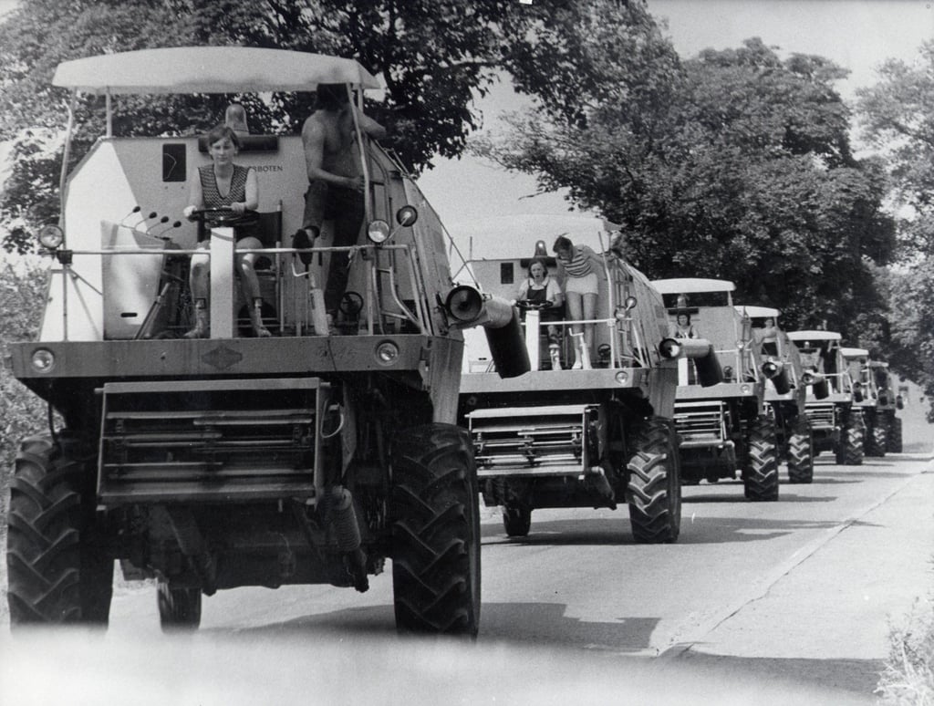 Für die Getreideernte 1975 gab es sogar Unterstützung aus Jena.