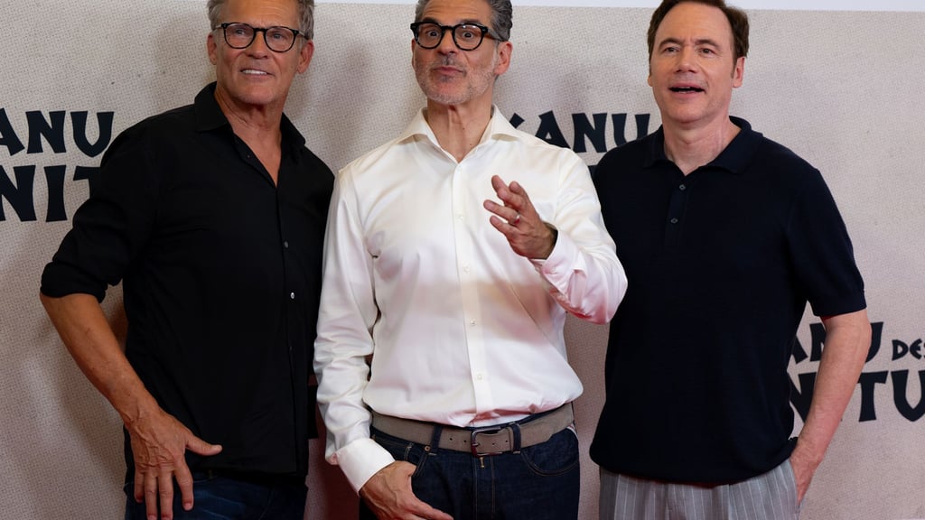 Christian Tramitz (l-r), Rick Kavanian und Michael Bully Herbig bei der Premiere.