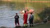 Am Hohenweidener See suchen Rettungskräfte am Donnerstag nach einem vermissten Kind.