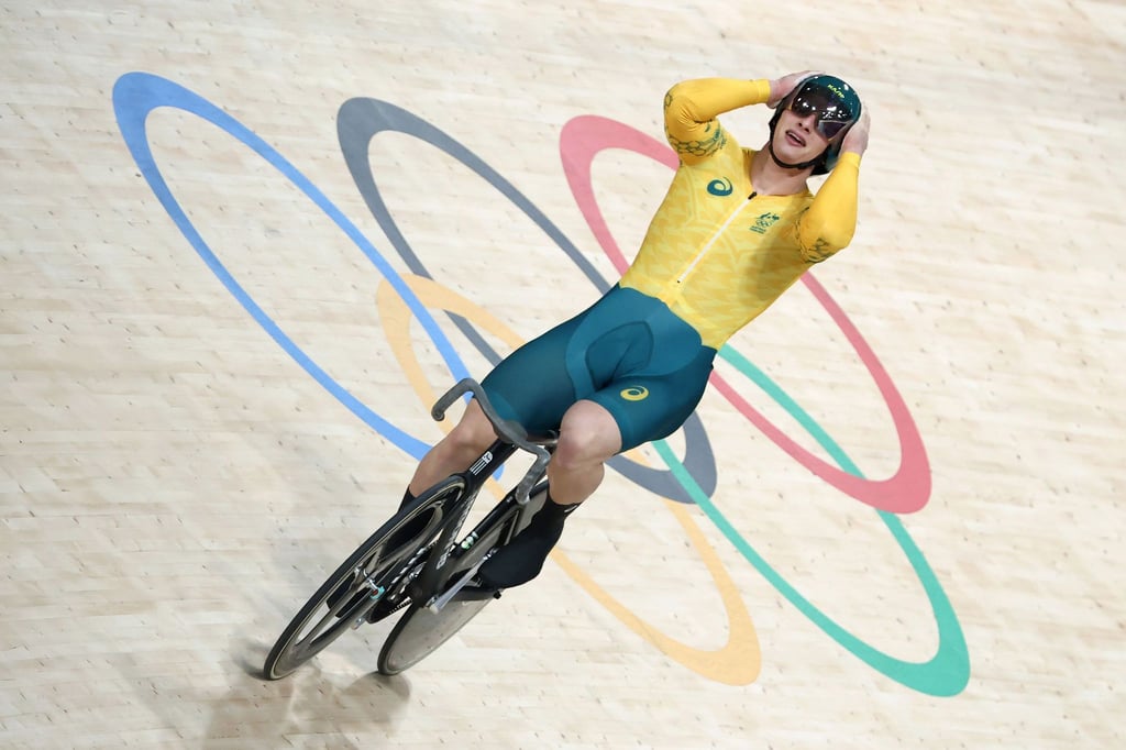 Matthew Richardson, hier noch im Outfit Australiens, durchbricht als erster Radsprinter eine Schallmauer.