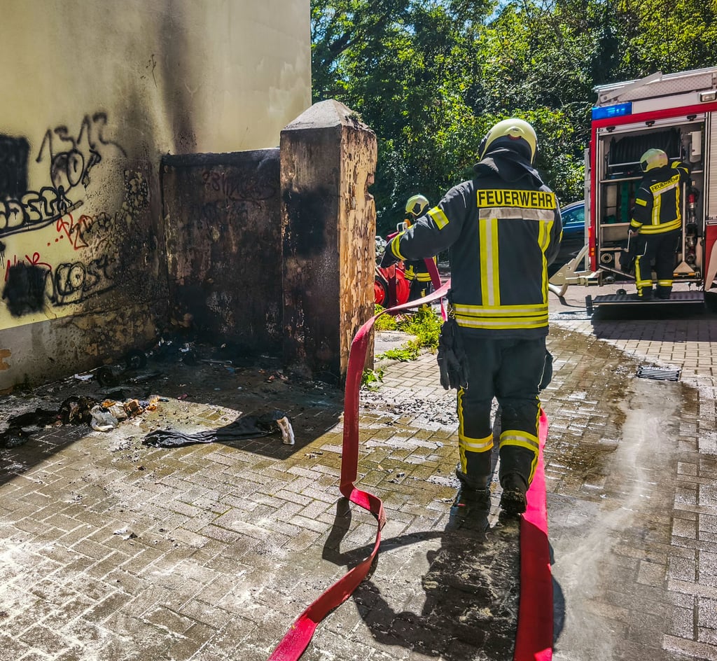 Einsatz bei einem Brand im Stadtzentrum