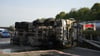 Auf der A14 ist es zu einem schweren Lkw-Unfall gekommen.