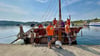 Der „Abora“-Verein trainiert wieder mit dem Schilfsegelboot auf dem Geiseltalsee bei Braunsbedra. 