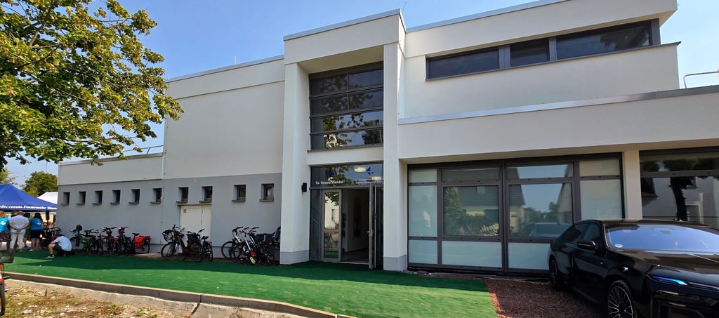 Der Hospizneubau in Stendal. Der Eingang befindet sich an der Mannsstraße.