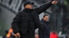 Münchens Trainer Vincent Kompany beim Spiel bei Borussia Mönchengladbach im Januar 2025.