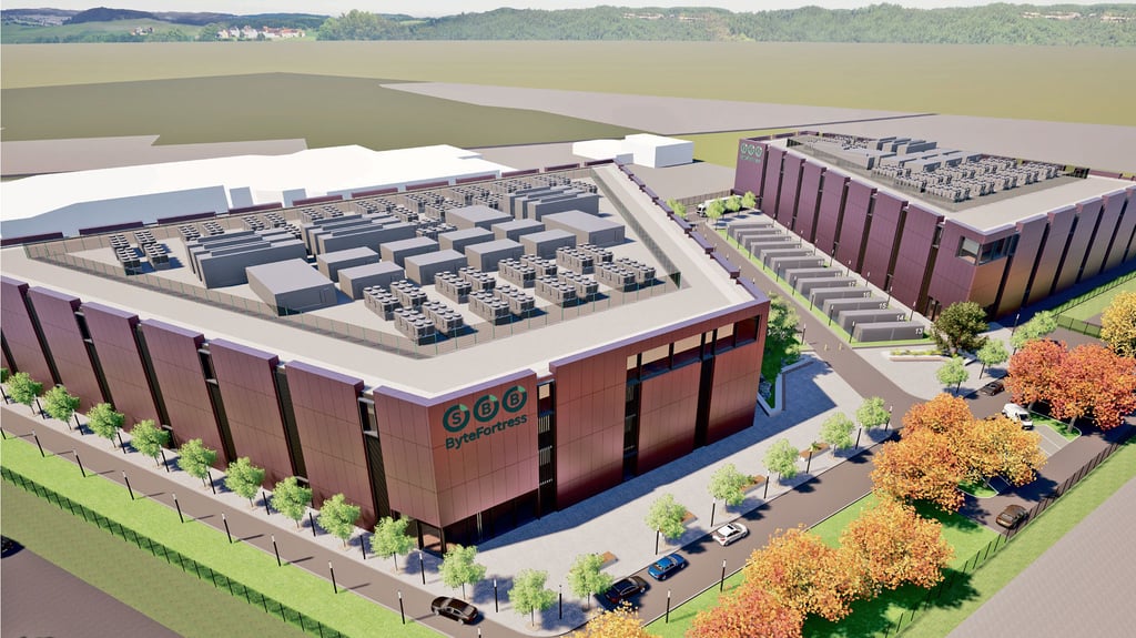 So soll das Rechenzentrum aussehen, das im Norden Wolmirstedts gebaut werden soll.