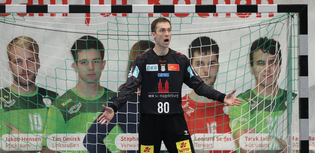 Nikola Portner darf erst im Dezember ins Tor des SC Magdeburg zurück.