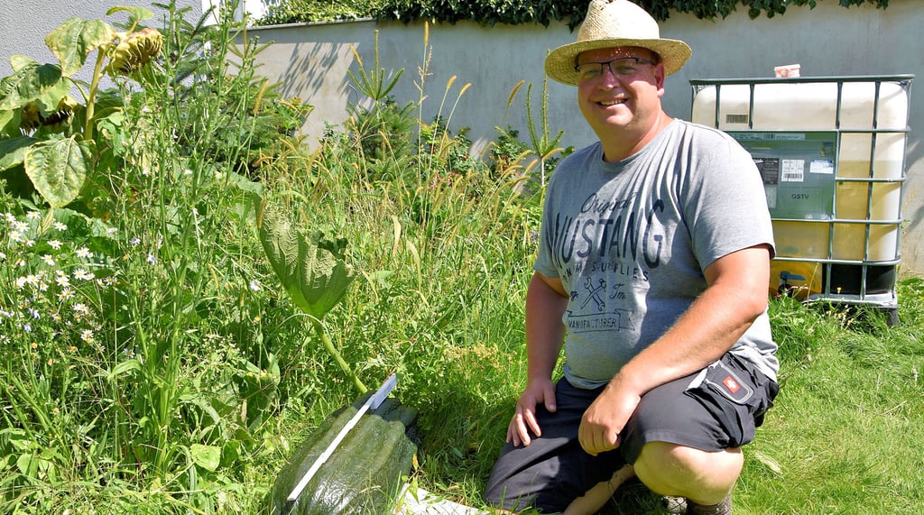 Seit mehreren Jahren nimmt der Annaburger Patrick Schubert an der Deutschen Riesengemüsemeisterschaft teil.