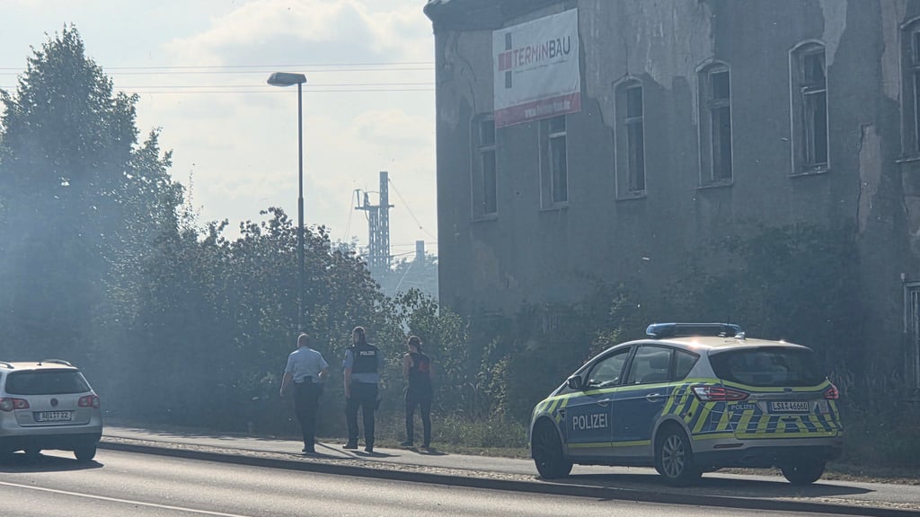 Durch des brennenden Unrats flog die Asche durch die Straßen.