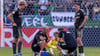 Torwart Frederik Rönnow wurde schwindelig und musste ausgewechselt werden.