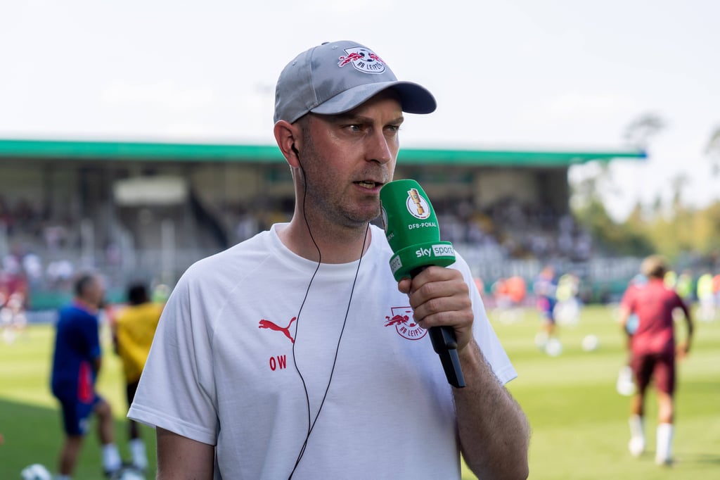 Ole Werner beim RB-Pokalspiel in Sandhausen